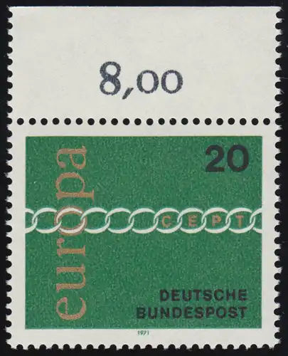 675 Europa 20 Pf Kette ** Oberrand