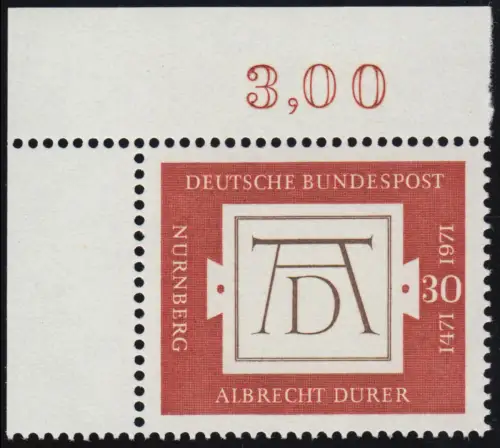 677 Albrecht Dürer ** Ecke o.l.