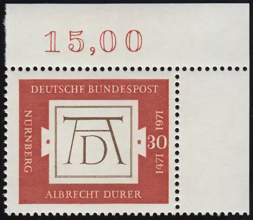 677 Albrecht Dürer ** Ecke o.r.