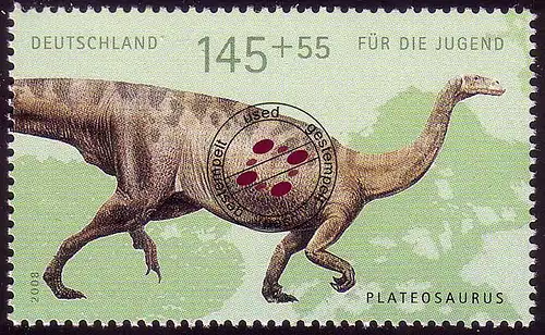 2690 Dinosaurier 145+55 C Plateosaurus aus Block 73 O