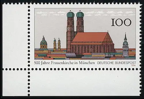 1731 Eglise des femmes de Munich ** Coin et l.