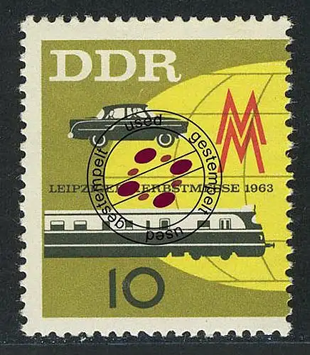 976 Leipziger Messe d'automne 10 Pf O
