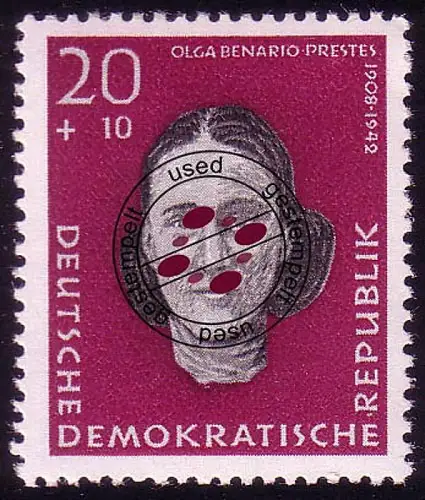 718 Mémorial de Ravensbrück Benario-P. 20+10 Pf O