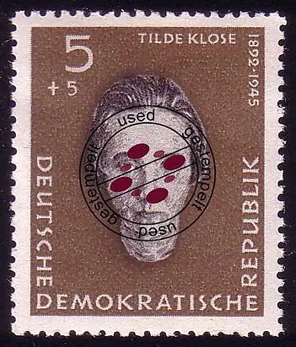 715 Mémorial de Ravensbrück Klose 5+5 Pf O