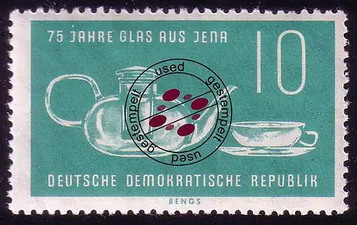 713 Glaswerke Jena 10 Pf O