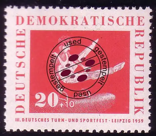 709 Turn-/Sportfest Turnen 20+10 Pf O