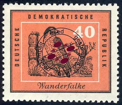 703 Vögel Wanderfalke 40 Pf O