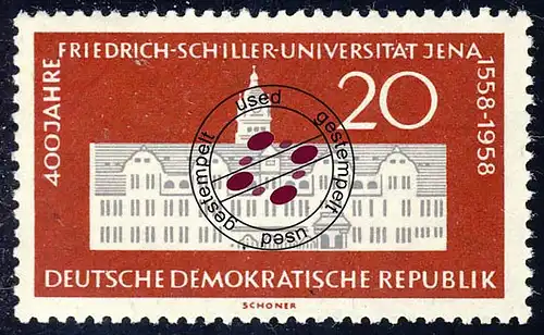 648 Friedrich-Schiller-Uni Jena 20 Pf O
