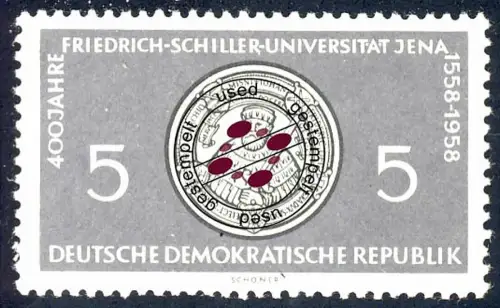 647 Friedrich-Schiller-Uni Jena 5 Pf O