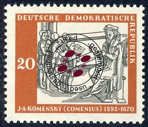 644 300 Jahre Comenius 20 Pf O