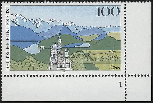 1742 Alpen Schloß Neuschwanstein ** FN1