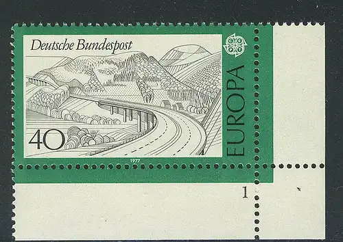 934 Europa 40 Pf Landschaften ** FN1