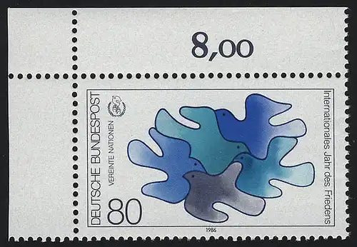 1286 Jahr des Friedens ** Ecke o.l.