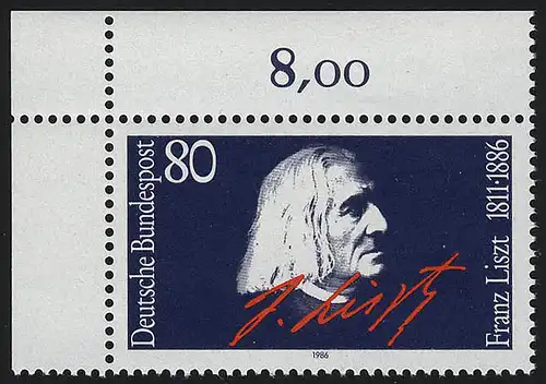 1285 Franz Liszt ** Coin o.l.
