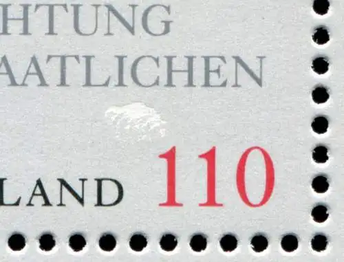 Block 48 Grundgesetz - schöner MDF Wolke über Wertangabe, ET-O WERTHER 21.5.99
