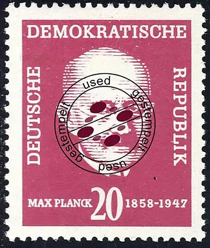627 Max Planck 20 Pf O