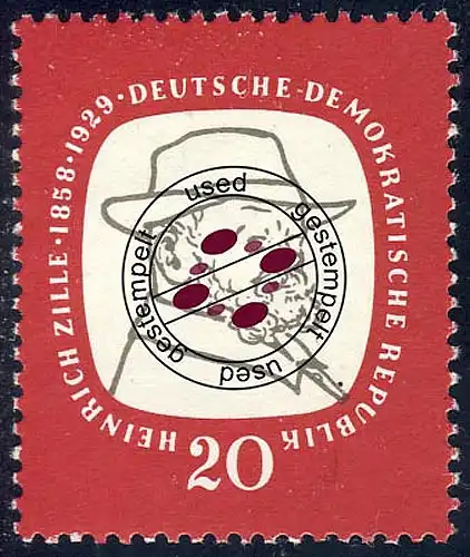 625 Heinrich Zille 20 Pf O