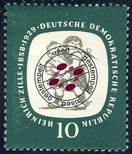 624 Heinrich Zille 10 Pf O