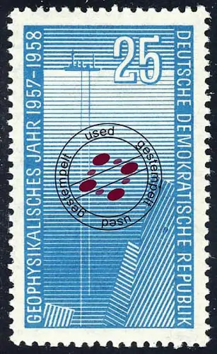 617 Geophysikalisches Jahr  25 Pf O