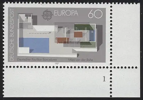 1321 Europa van der Rohe 60 Pf ** FN1