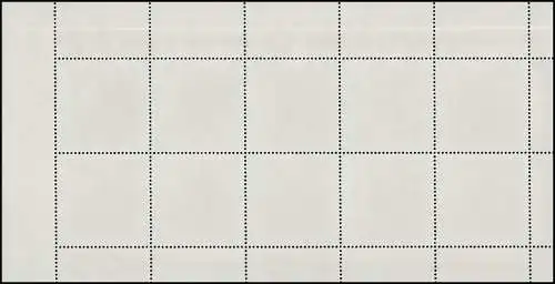 1023 T.d.B. 1979 - gefalteter Kleinbogen mit überbreitem Rand links, **