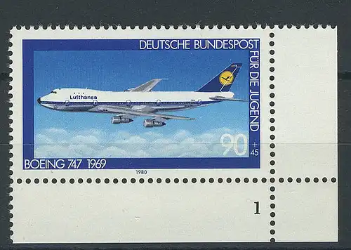 1043 Jeunesse Aéronautique 90+45 Pf ** FN1