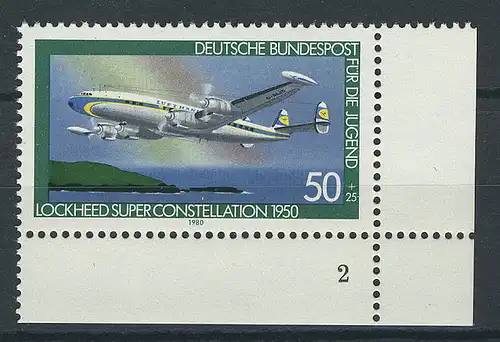 1041 Jugend Luftfahrt 50+25 Pf ** FN2