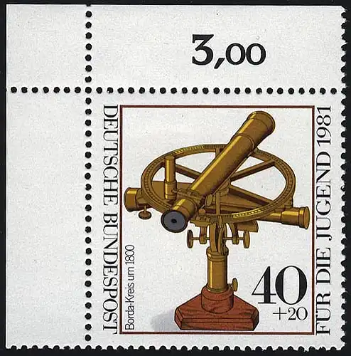 1090 Jugend Optische Instrumente 40+20 Pf ** Ecke o.l.