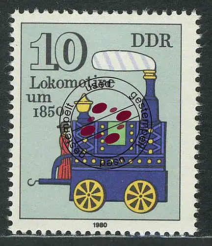 2566 Historisches Spielzeug 10 Pf Lokomotive 1980 O