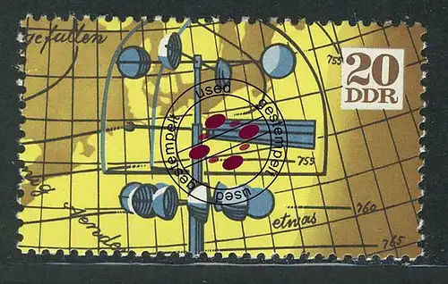 1745 Meteorologen-Versammlung 20 Pf aus Block 34 O