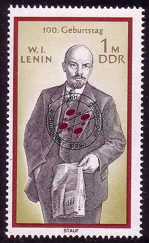 1562 Lenin aus Block 31, gestempelt O