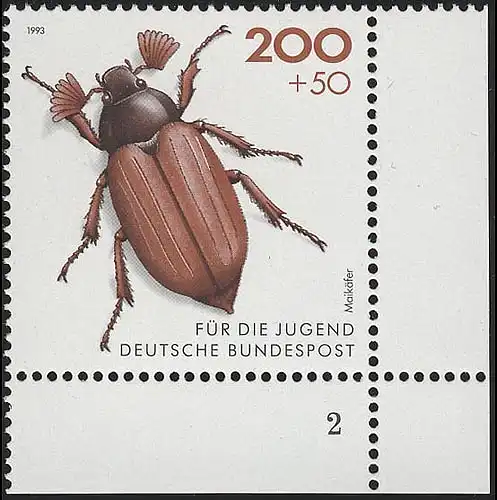 1670 Feld-Maikäfer 200+80 Pf ** FN2