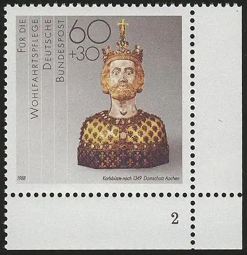 1384 Wohlfahrt Schmiedekunst 60+30 Pf ** FN2