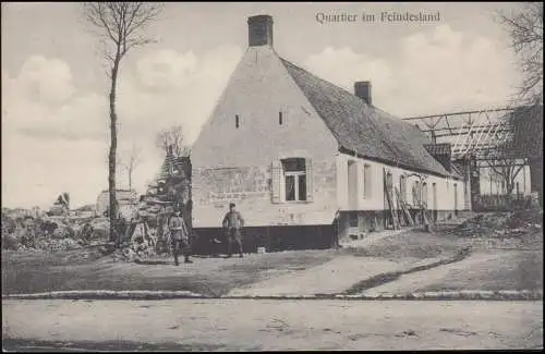B.S. Hôpital de guerre, FELDPOSTATION 102 - 17.4.16, AK Quartiers dans le pays ennemi