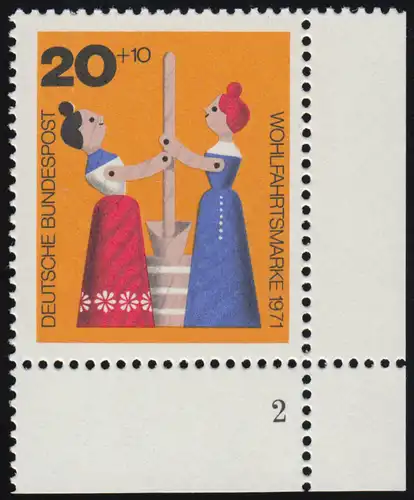 705 Bien-être Jouet ancien 20+10 Pf Buttermächen ** FN2