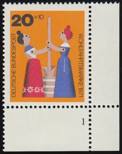 705 Bien-être Jouet ancien 20+10 Pf Buttermächen ** FN1