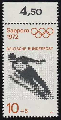 680 Olympische Spiele 10+5 Pf Skispringen ** Oberrand