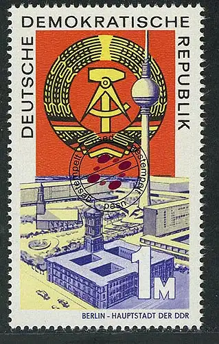 1507 20 Jahre DDR aus Block 28, gestempelt O