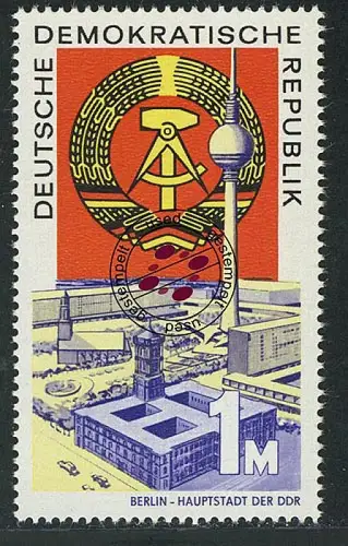 1507 20 Jahre DDR aus Block 28, gestempelt O