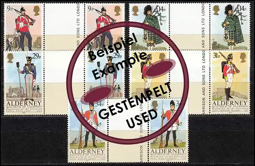 23-27 Guernesey-Alderney 1985 - Paire intermédiaire, O