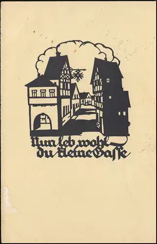 Landpost Burg an der Saale au sujet de BAD KISSINGEN sur AK, SSt 1938