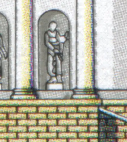 1625 Staatsoper ** Ecke u.l. mit PLF: grauer Fleck im Sockel, Feld 46