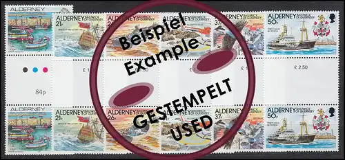 48-53 Guernesey-Alderney 1991 - Paire intermédiaire, O