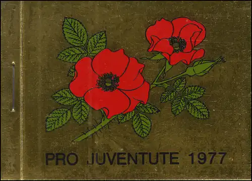Suisse Carnets de marques 0-70, Pro Juventute Roses 1977, **