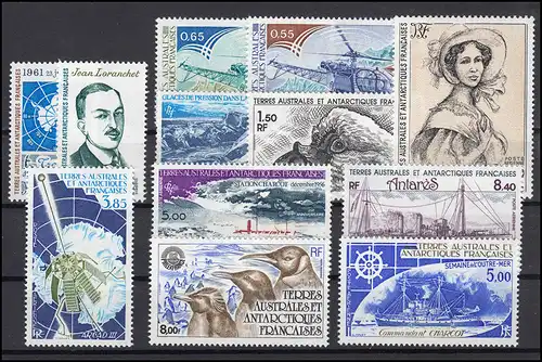 Antarktis französisch - 157-168 Jahrgang 1981/82 kpl., postfrisch / MNH **