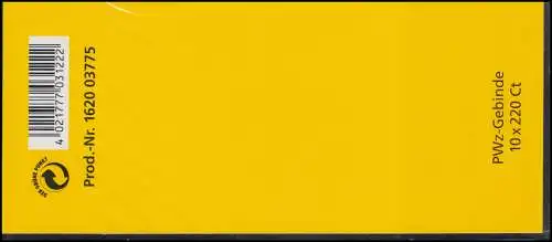 2307 III CM 2,20 (SAD IV-B) - Bogen de 10 dans la plaquette ** frais