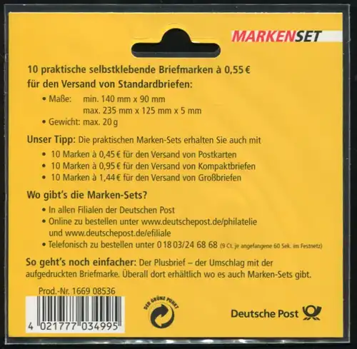 55 cBa MH Blumengruß c Blister mit Unser Tipp MIT Gebührenangaben, **