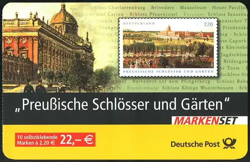 59II Lb MH Preußische Schlösser, eckig, mit kleinem Aufkleber, **