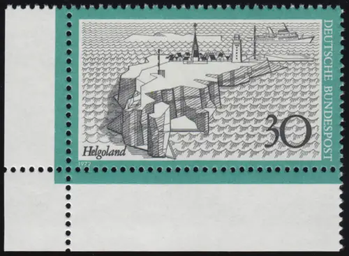 746 Tourisme 30 Pf Helgoland ** Coin et l.