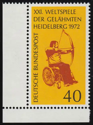 733 Weltspiele der Gelähmten ** Ecke u.l.